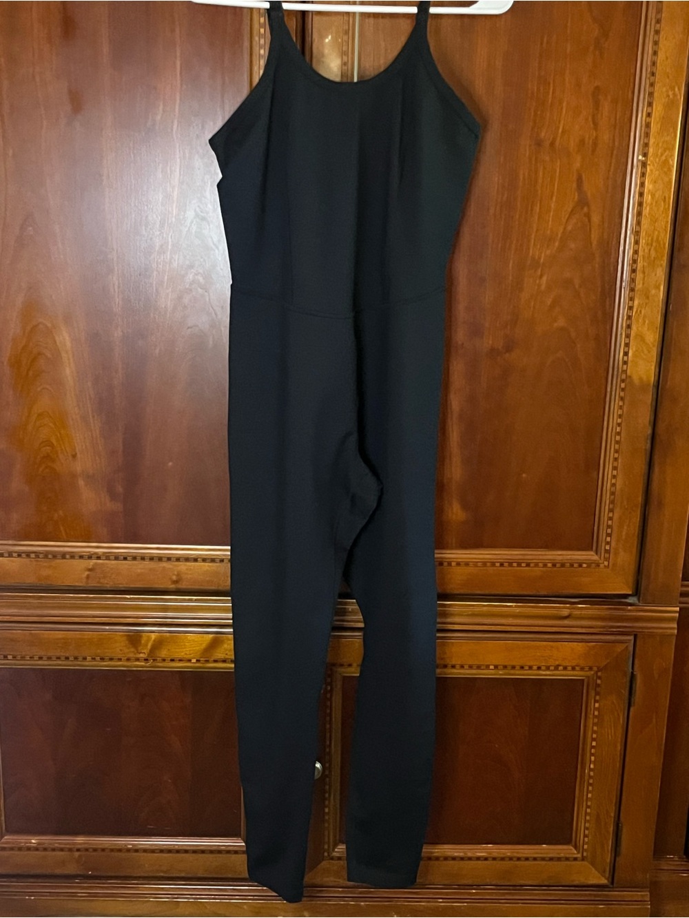 Zella Black Slim Spaghetti-Strap Jumpsuit